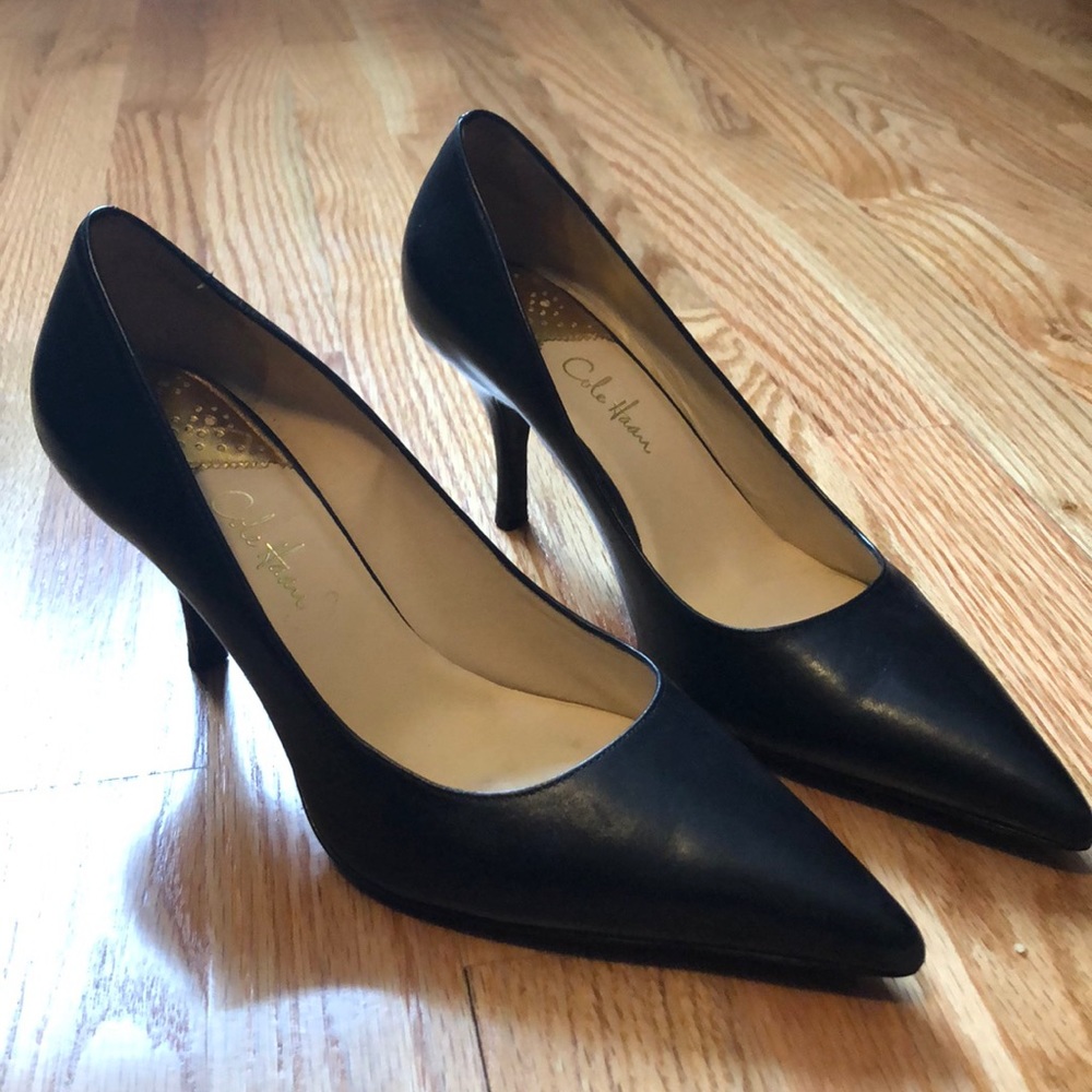 Cole Haan pointed toe black heels